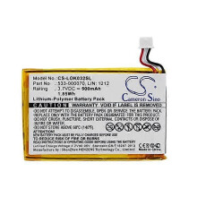 Batería Cameron Sino de 500 mAh para cubierta de teclado Logitech Ultratin Y-R0032 533-000070 L/N: 1212