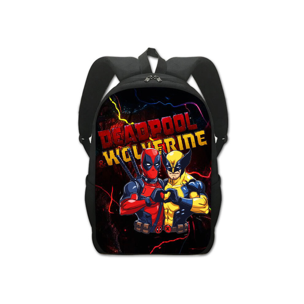 (25) 2024 New Cross-border Wolverine and Deadpool Cartoon Student Backpack, Large Capacity Lightweight School Bag for Students-image-OPC-PHRNW29-NEW