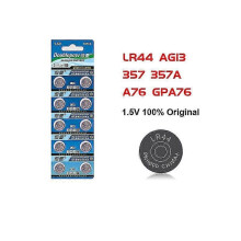 10 stücke 1,5 v Alkaline Knopfzelle Lr44 Ag13 357 357 A76 Gpa76 Knopfzelle Uhr Batterie Knopfzelle