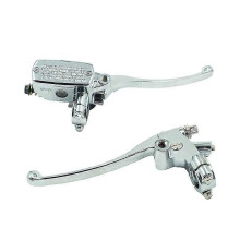 7/8" 22mm Zilveren Motorfiets Remhoofdcilinder Hydraulische Remkoppeling Pomphendel Voor Yamaha Suzuki