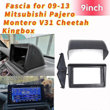 2 Din 9 tuuman autoradiolevy Mitsubishi Pajero Montero V31 Cheetah Kingbox Stereokehyslevysovittimelle
