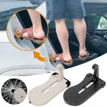 Faltbarer Autodachträger-Trittstufenhaken, Autotür-Trittstufenhaken, Multifunktions-Universal-Aluminiumlegierung-Verriegelungshakenfuß