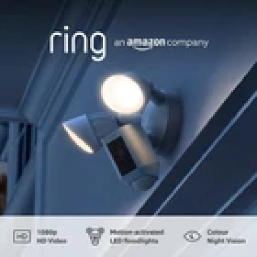 Ring Ring Floodlight Cam Plus - White - Wired - Security Camera - HD Video 2