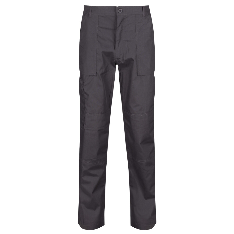 (44 Short, Dark Grey) Regatta Mens Workwear Action Trouser (Water Repellent)