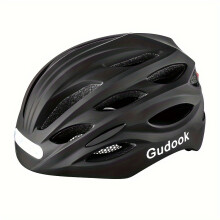(Matt Black, XL 61-64cm/24.01-25.2in) LED Bike Helmet for Men & Women - USB Rechargeable, Adjustable Dial, Front & Rear Lights, 4 Modes, Fits Urban Commuter, Skateboarding
