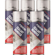 5 x 250ml Sealant Remover Silicone can Window Baths Shower Sink Toilet