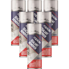 6 x 250ml Sealant Remover Silicone can Window Baths Shower Sink Toilet