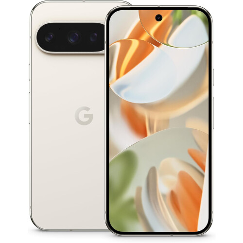 Google (256GB, White) Google Pixel 9 Pro - Unlocked Android Smartphone with Gemini, Triple Rear Camera System