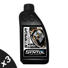 Syntol Strada 15W-50 4T Fully Synthetic Motorcycle Engine Oil Jaso MA2 3x1L