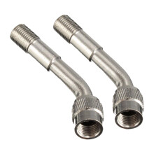 2 adaptadores de extensión de válvula de neumático para motocicleta y coche.