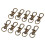 10pcs Metal Clasp Swivel Trigger Clips Snap Hooks Copper 2