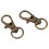 10pcs Metal Clasp Swivel Trigger Clips Snap Hooks Copper 4