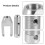 Motor Pinion Gear Puller Remover Tools Set Aluminium Alloy 6