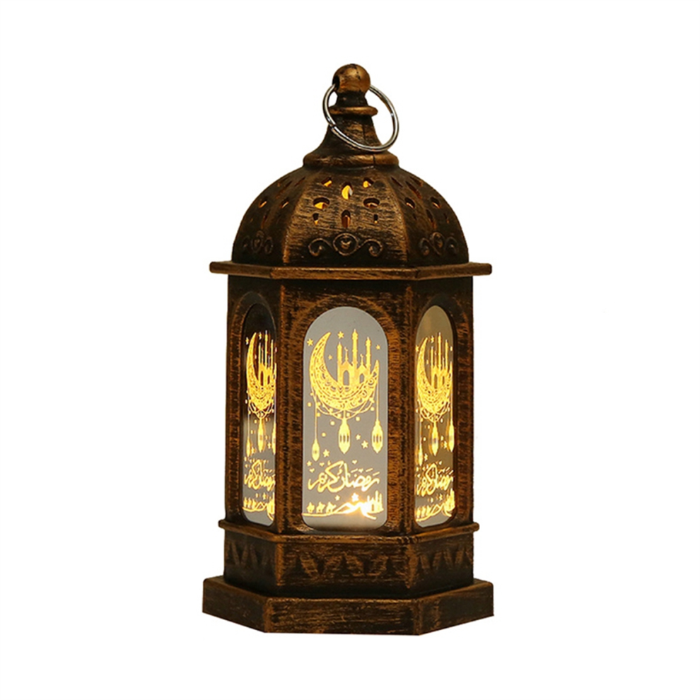 Eid Mubarak Lantern Ornaments Ramadan Lantern Nightlight Lighting,B 4853021345966