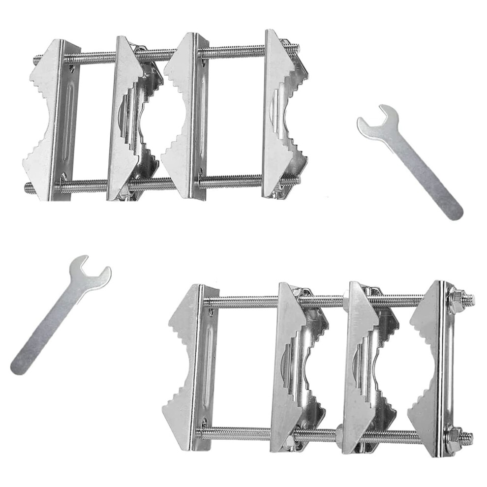 2 Pcs Double Antenna Mast Clamp With Bolts Mast To Mast Clamp 4853021360051