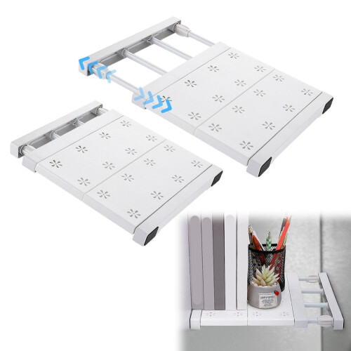 2 Pcs School Locker Shelf Organizer - Adjustable Locker Divider Mate