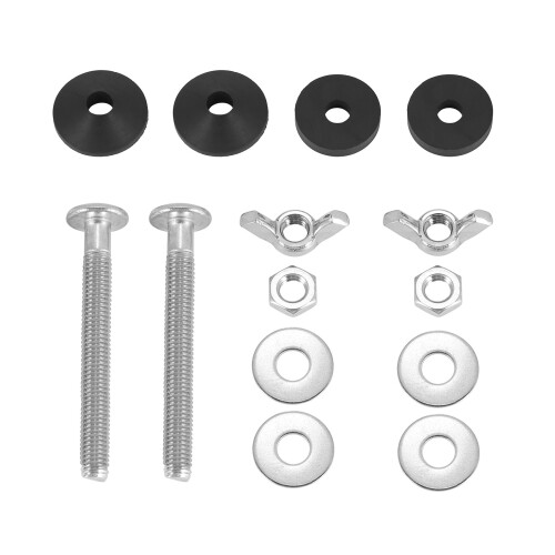 Kit de 2 pernos para cisterna de inodoro, acero inoxidable 2