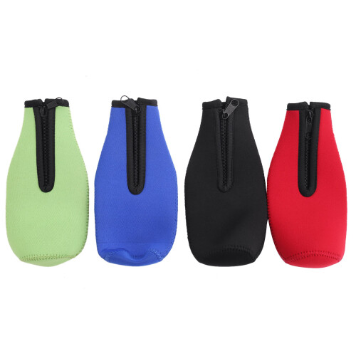 4 Pack Beer Bottle Insulator Sleeve Keep Drink Cold,Neoprene Cover