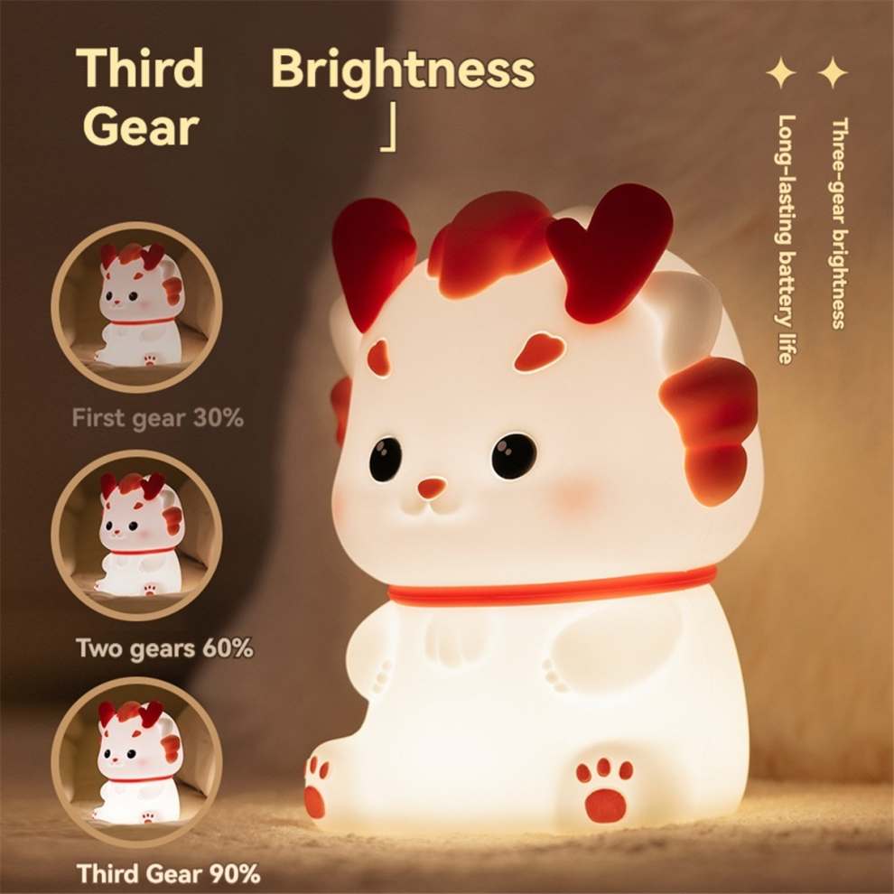 Xiaolong Veilleuse USB Lampe de chevet à lumière ambiante