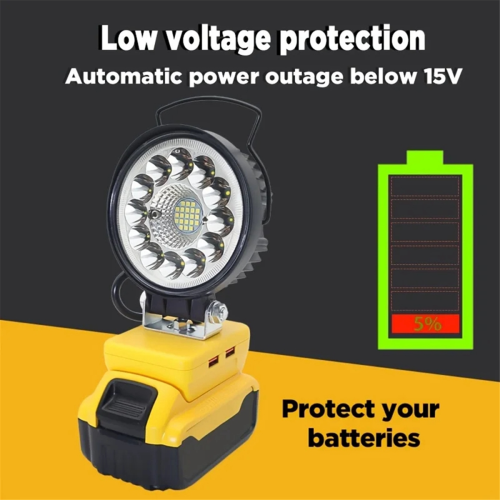 LED Work Light Portable Tool Lamp for 20V Lithium Battery -206 2