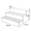 Acrylic Lifting Display Stand 3-Layer Perfume Tissue Display Stand 2