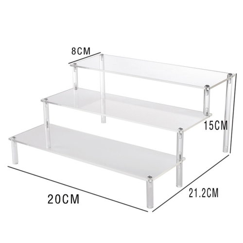 Acrylic Lifting Display Stand 3-Layer Perfume Tissue Display Stand 1