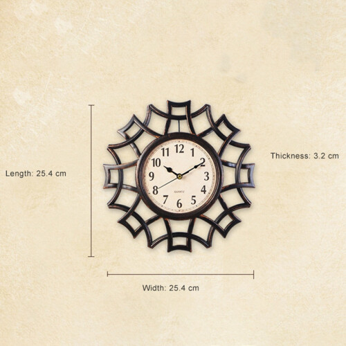 Abstract Wall Clock Numeral Geometric Wall Clock Quartz Gold 1