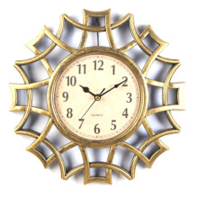 Abstract Wall Clock Numeral Geometric Wall Clock Quartz Gold