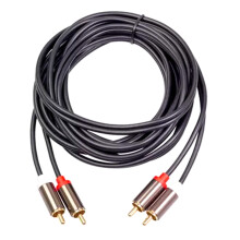 Cablu audio mascul-mascul la 2, cablu audio placat cu aur