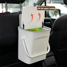 Portable Trash Can with Lid for Car Backseat Storage Organizer