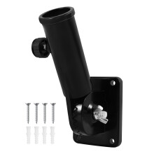 Flag Pole Holder Mounting Bracket Adjustable Flagpole Rod Hitch,Black