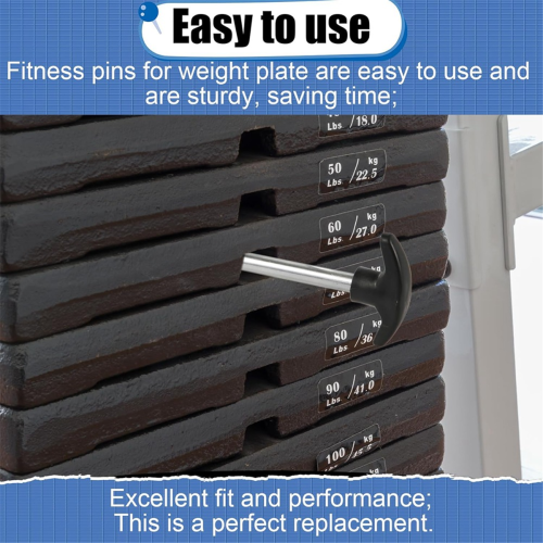 2pcs Weight Stack Pin, Lifting Machine Pins Weight 2