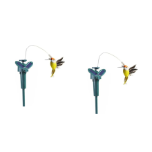 2PCS Garden Decoration Solar Simulation Auto Flying bird