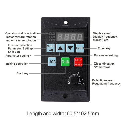 Regolatore Di Velocità Per Motoriduttore Monofase 120W 220V – Controllo Inversione E Potenziometro Incluso