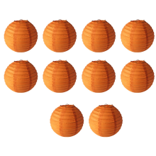 Orange Paper lanterns, diy round lanterns suitable for weddings