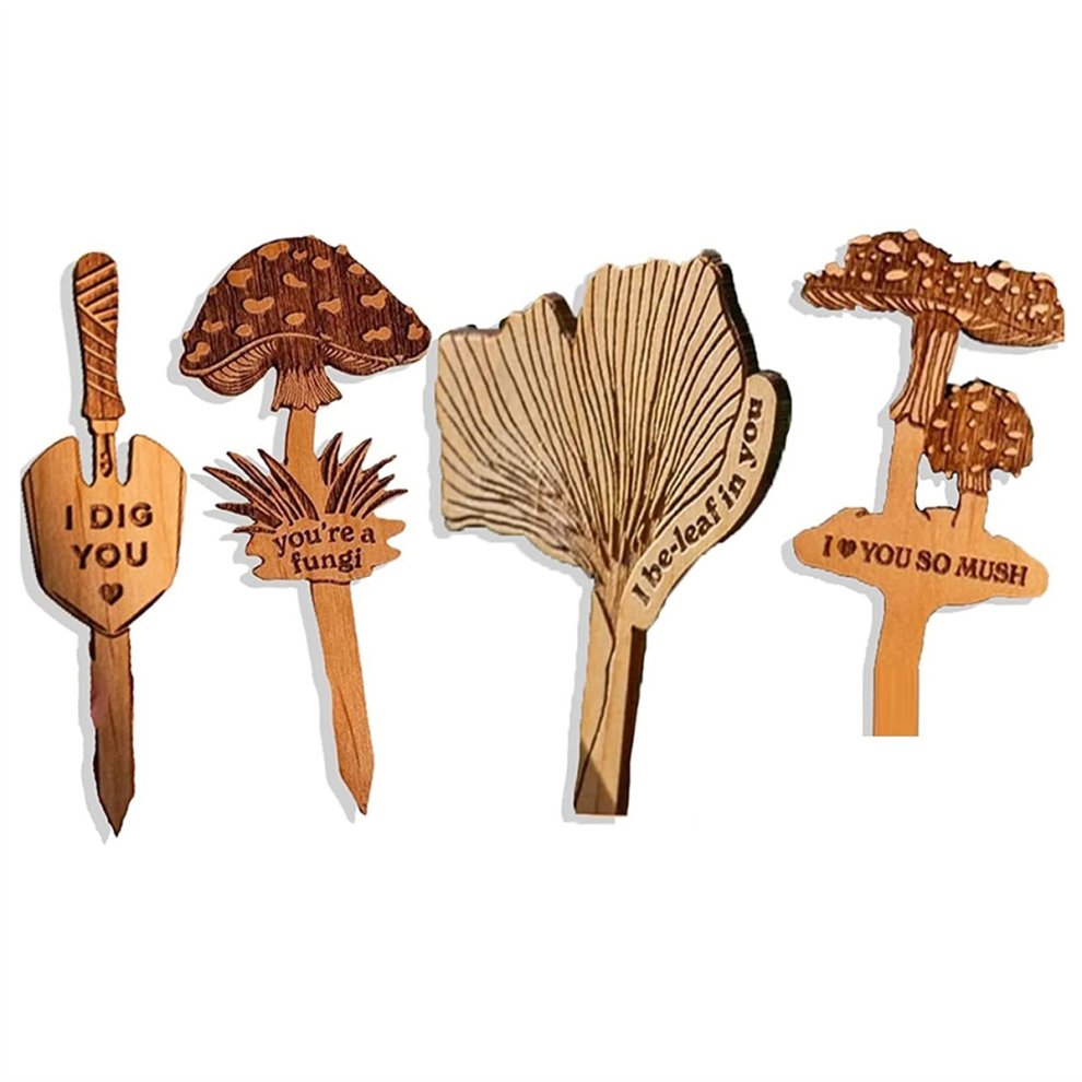 Handmade Encouraging Wood Plant Pick Garden Plant Tag-image-OPC-PHRQB5W-NEW