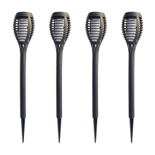 4PCS Solar Torch Lights for Garden Decor 12 LED Solar Lights