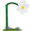 Aspersor Dancing Daisy para irrigação de gramado, branco 6