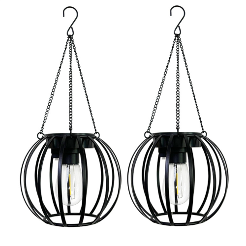 Brighter Hanging Solar Lights Outdoor Waterproof 2 Pack