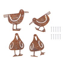Rusty Metal Seagull Garden Fence Decor Bird Country Yard Art Signs