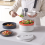 Microwave Cookware Steamer, Kitchen Vegetables Steaming Container 4