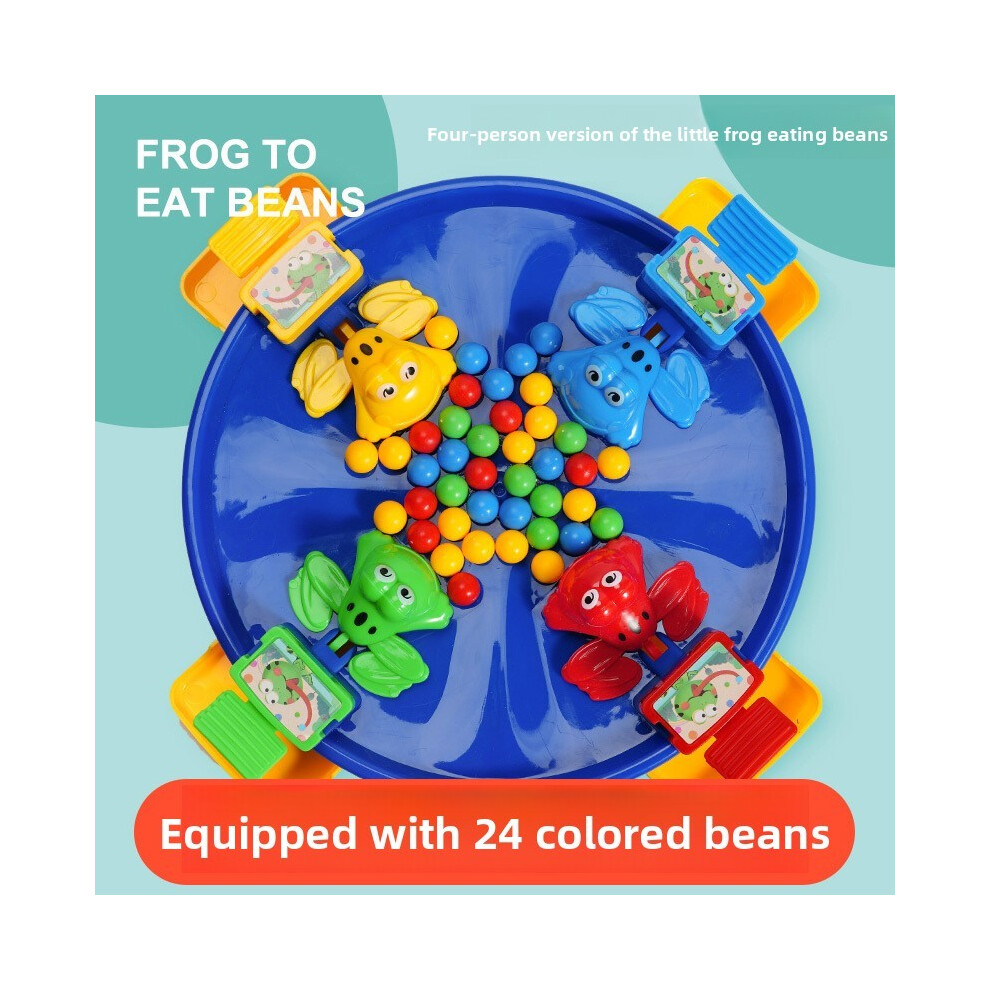 Blue (Blue) Frog Eat Hungry Beans Childrens Family Game Classic Interactive Toy For Gift