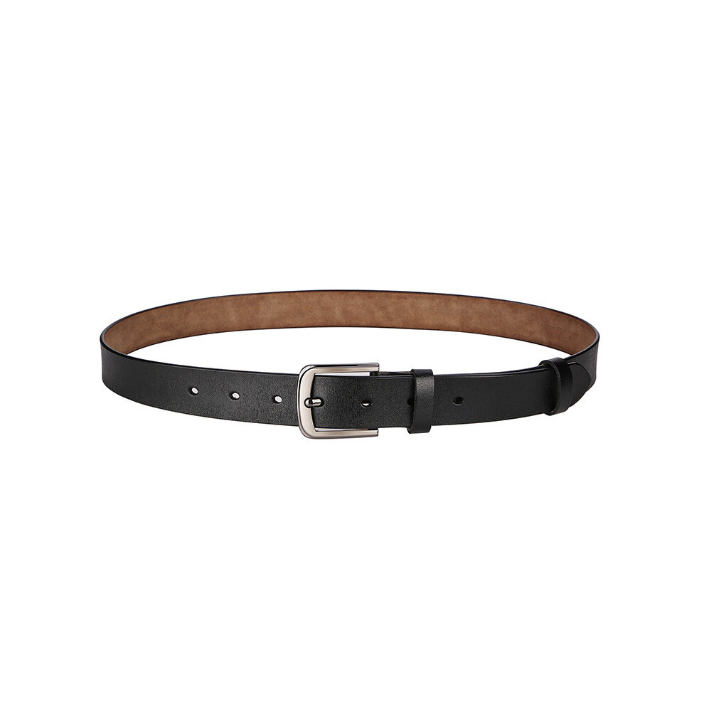 (Black,105cm)Ceinture élégante en cuir avec fermeture à épingle design pour bureau quotidien et style décontracté