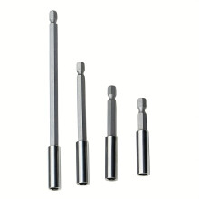(4pcs) 4pcs Set 60/75/100/150mm Screwdriver Head Extension Rod Quick Change Drill Bit 1/4 Inch Handle Screwdriver Tip Holder Suitable for Electric Drills