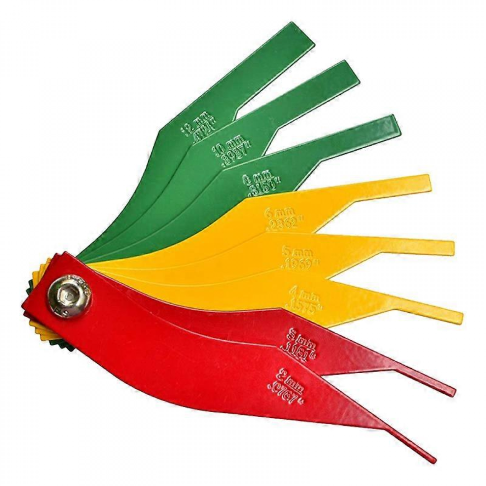 Outil de mesure des plaquettes de frein, jeu de jauges pour garnitures de freins à disque et à tambour