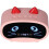 LINJOU Multifunctional Wireless Alarm Clock Bluetooth Speaker(pink) 1