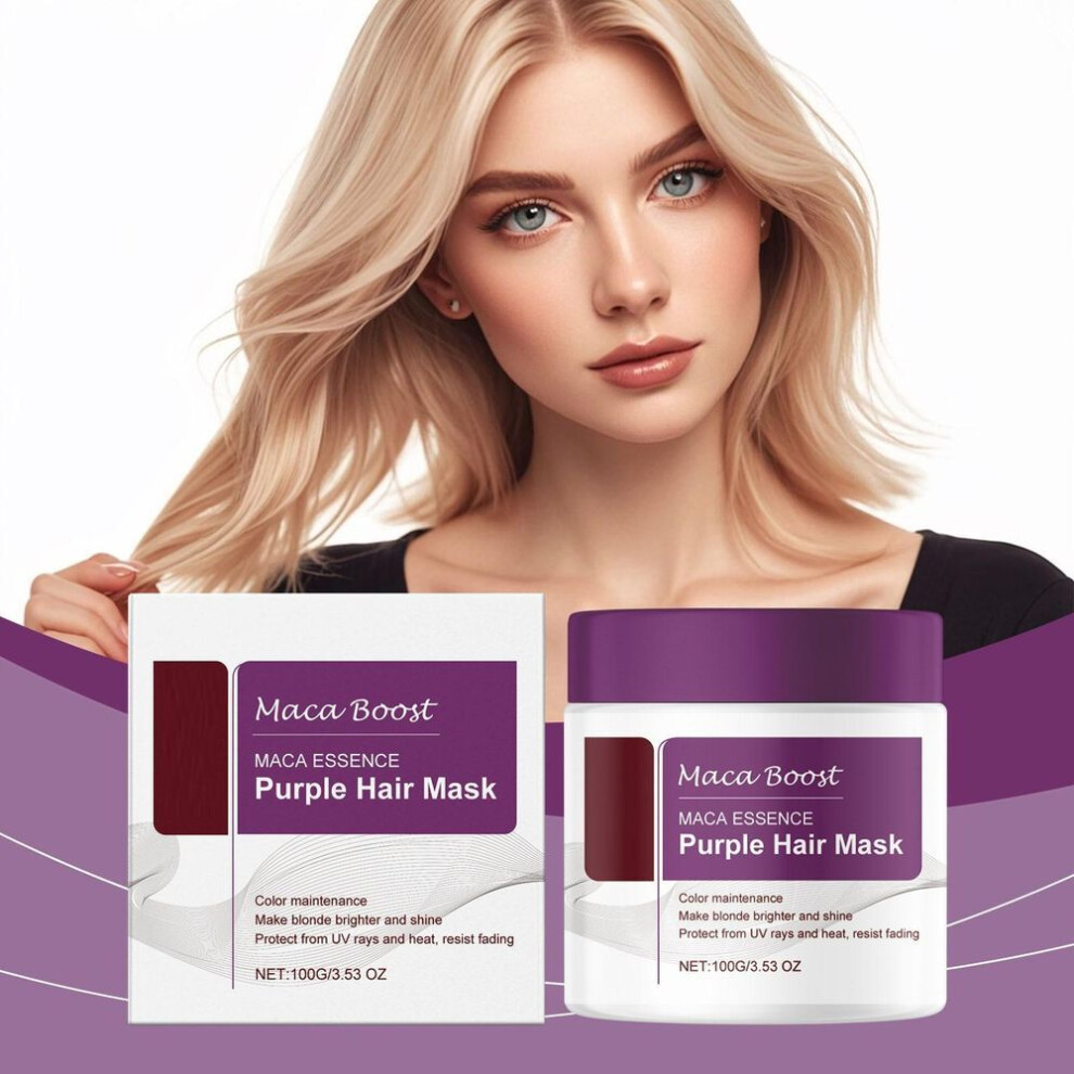 Nourishing Purple Hair Mask Hair Nutrition And Repairing Moisturizing Hair Care