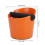 Coffee Grounds Knock Box,  Anti Slip Coffee Grind Dump Bin for Coffee Shop(Orange 10