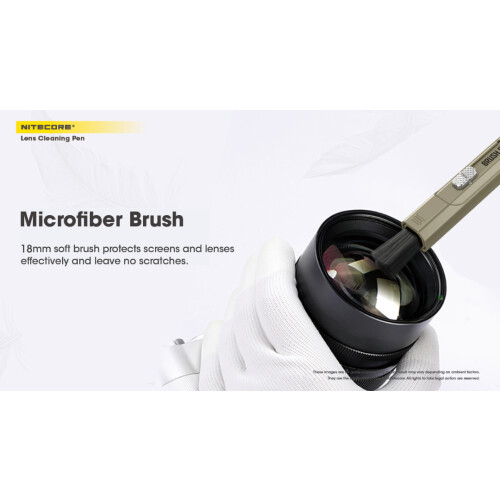 Nitecore NC-CK020 Black Camera Lens Cleaning Pen with Microfiber Brush 2