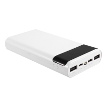18650 Batterij Powerbank Box 5V 2.1A LCD-scherm 20000MAh Power Board voor 6X18650 Batterij DIY Powerbank Case (Wit)